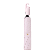 Parapluie de voyage pliable ultra-léger 5 sections avec logo personnalisé OEM, ouverture et fermeture automatiques, mousqueton à 6 baleines, pour femme et fille, protection soleil et pluie