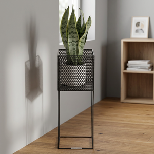 Maceta para plantas, decoración del hogar, soporte moderno para plantas y flores, estante de hierro negro para interiores, maceta de Metal, maceta decorativa para jardín, balcón - Product Image 1