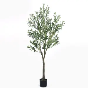 Di plastica tronco 6 ft di alta artificiale di oliva albero per la decorazione domestica