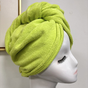 <span class=keywords><strong>Toalla</strong></span> de microfibra para el cabello, turbantes superabsorbentes para el cabello mojado, toallas para la cabeza Antifrizz, toallas de secado rápido con botón - Product Image 5