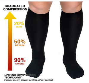 <span class=keywords><strong>Medias</strong></span> de Compresión Unisex Talla Grande 7XL, Soporte <span class=keywords><strong>para</strong></span> Piernas, Previenen Várices, 20-30 mmHg, <span class=keywords><strong>Medias</strong></span> de Compresión <span class=keywords><strong>para</strong></span> Ciclismo Aeróbico - Product Image 5