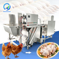Machine d'épluchage et d'échaudage de volailles OCEAN : Échaudeuse à poulet et machine à éplucher au chaud avec réservoir d'eau chaude