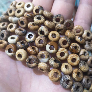 Pierres précieuses authentiques à grand trou, rondes en vrac, pour bricolage, fabrication de bijoux, en forme de Donuts, 5x10x4mm, livraison gratuite - Product Image 2