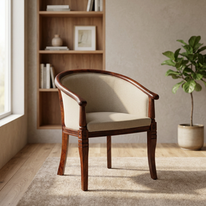 Luxury Tufted Upholstered <b>Armchair</b> Solid Wood Frame Handcrafted Premium <b>Dining</b> Accent Chair Backrest Modern Design for Apartment - Product Image 2