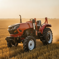 Livraison Gratuite, Mini Tracteur Pas Cher 50hp 60hp Certifié CE 4x4 Autoporté avec Diverses Options d'Assistance pour Utilisation Agricole