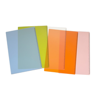 Couverture de carnet à anneaux rechargeable en plastique PP personnalisée pour protège-documents A4