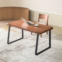 Französischer Stil Antikes Design Holz Led Esstisch Esszimmer möbel Metall basis Esstisch