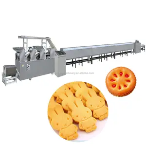 Automatic small biscuit making machine/biscuit making production line/electric mini cookie maker snack machine