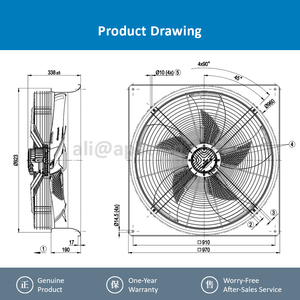 ebmpapst Reliable Performance Heavy Duty Cooling Equipment Dry Cooling Fan for Factories - Product Image 4