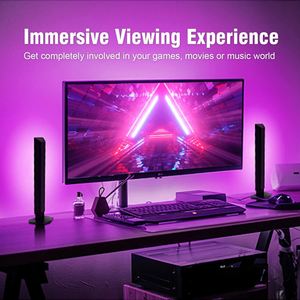 Lighting Factory Rgb Smart <b>Light</b> Bar 2PCS <b>Control</b> Music Sound Atmosphere Lamps Led 5V BT Wireless Gaming <b>Light</b> Bars - Product Image 2