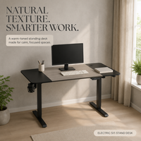 Table élévatrice AOR, motif noir, placage en bois massif, écologique, réglable en hauteur, protection contre la surchauffe, modèle BX-S1D