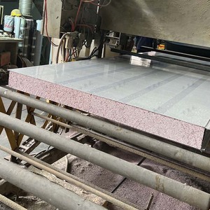 Rock Wool <b>Sandwich</b> <b>Panel</b> 1200mm Fire Resistant Exterior Wall Industrial Galvanized Steel Eco-Friendly - Product Image 1