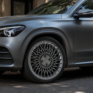 Rines de Aleación Forjados Personalizados GW de 20, 21 y 22 Pulgadas, 5x112, Acabado Satinado Titanio Malla, para <span class=keywords><strong>Mercedes</strong></span> <span class=keywords><strong>Maybach</strong></span> <span class=keywords><strong>S600</strong></span> S580 <span class=keywords><strong>GLS</strong></span> E53 AMG, Rines de Lujo 6061-T6 - Product Image 2
