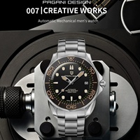 Montres PAGANI DESIGN PD-1667, nouvelle montre automatique de luxe rétro 007 pour hommes, montre-bracelet mécanique pour hommes, acier inoxydable, étanche