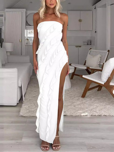 Abito a forma di onda alla moda <span class=keywords><strong>Sexy</strong></span> elegante vestito Casual Modulare alta <span class=keywords><strong>Sexy</strong></span> abiti da donna 2025 <span class=keywords><strong>abbigliamento</strong></span> donna - Product Image 3