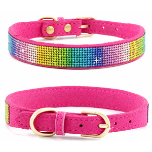 Meilleures ventes Collier en microfibre avec strass brillant pour animaux de compagnie pour petits et moyens chiens et chats - Product Image 5