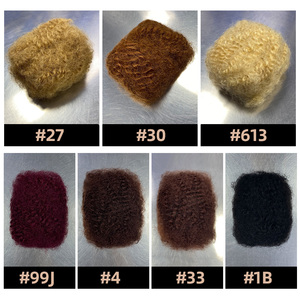 Extensions en vrac <span class=keywords><strong>Afro</strong></span> Kinky Curly Remy 100% vierges non traitées, double trame cousue à la machine, résistantes à la chute, couleur chatoyante pour femmes africaines - Product Image 5
