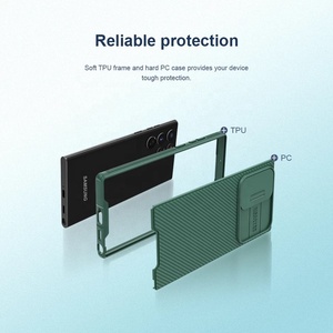 เคสโทรศัพท์ <span class=keywords><strong>Camshield</strong></span> Pro Hybrid TPU Bumper PC Slide Cover ป้องกันเลนส์กล้อง สำหรับ Samsung Galaxy <span class=keywords><strong>S22</strong></span> S21 <span class=keywords><strong>Ultra</strong></span> FE 5G - Product Image 4
