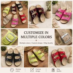 Sandales confortables en feutre mélangé de laine pour femmes, idéales pour l'intérieur de chalet, pantoufles à bout ouvert avec semelle EVA, commande en gros pour les escapades automnales en montagne - Product Image 3