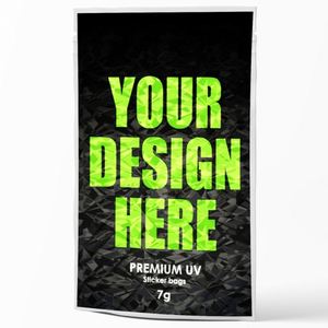 Bolsa de almacenamiento con cremallera de Mylar serigrafiada personalizada, ventana transparente, solución autosellante de pie, almacenamiento seguro sin olores para mascotas - Product Image 4