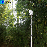 Équipement d'antenne pliable monté sur véhicule d'alimentation CC avec source de lumière LED pour tours d'éclairage