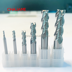 Brocas de enrutador de carburo sólido de 3 flautas de acero de tungsteno HRC55 Fresadora CNC de vástago de 8mm para soporte OEM personalizado de aluminio - Product Image 5