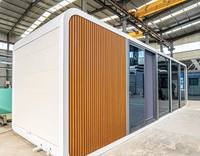 Cabane préfabriquée Apple Installation facile avec chambres à coucher Salle de bain pour site de camping 20 pieds/30 pieds/40 pieds Cabane Apple