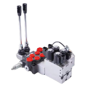 Válvula de Control Direccional Hidráulica Monobloque A1 de 1-7 Vías HUAMAO P40 con Control Electrohidráulico Manual por Solenoide para Tractor - Product Image 4