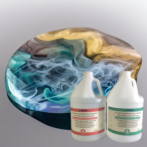 Tinh thể rõ ràng apoxy nhựa Epoxy AB Kit chất lỏng epoxi nhựa Epoxy và chất làm cứng sâu đổ cho đồ trang sức thủ công bàn gỗ nghệ thuật - Product Image 3