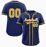 Uniforme de baseball de conception libre maillot de baseball boutonné avec broderie hauts d'équipe sublimés vêtements de baseball et de softball grande taille
