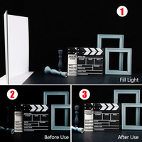 YEAH A3 A4 caméra prise de vue pliable carton blanc noir or argent photographie réflecteur de lumière papier