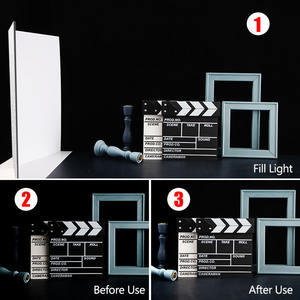 Yeah กระดาษสะท้อนแสงถ่ายภาพ<span class=keywords><strong>สี</strong></span>ขาวดำทองเงินแบบพับได้สำหรับถ่ายภาพจากกล้อง <span class=keywords><strong>A4</strong></span> A3 - Product Image 3