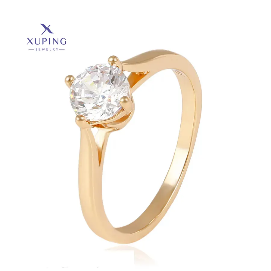 Perhiasan fashion 14044 buatan Tiongkok grosir cincin emas 18k 2 gram perhiasan cincin emas 14K perhiasan pengantin emas