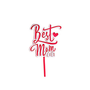 ท็อปเปอร์เค้กอะคริลิค รูปน้ำผึ้งและความหวาน  "คุณแม่ที่ดีที่สุด"  "รักคุณแม่" ของตกแต่งเค้กวันแม่ - Product Image 5