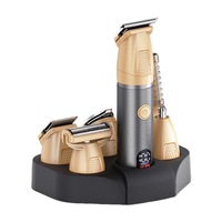 Kit de Afeitadora Eléctrica Inalámbrica Profesional de Acero Inoxidable OEM/ODM, Resistente al Agua, para el Cuidado Personal Masculino: Nariz, Cuerpo, Cara y Barba