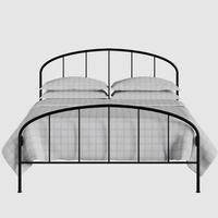 Cadre de lit en métal réglable de style moderne, base de lit simple, double ou king size personnalisée et économique pour chambre à coucher, extérieur ou salon
