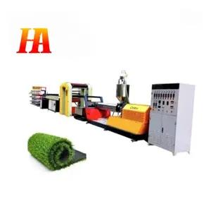 Anyang PP PE Polypropylene fibrillated tape/Carpet artificial grass yarn extruding making machine for Mexico and Vietman market