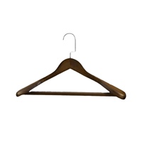 Cintre en bois de luxe de qualité supérieure, style moderne, logo personnalisé, épaules larges, cintre en bois antidérapant, barre pour hôtel, costume, vêtements