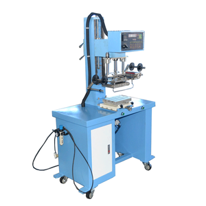 Máquina de Prensa de Calor Neumática Semiautomática H-TC200 de 220V para Grabado de Logotipos en Cuero y Estampado en Caliente de Botellas Planas - Product Image 4