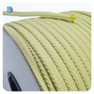 Corde tressée en aramide ignifuge personnalisable de 10mm 6mm 12mm Spécifications pour la traction de mine de charbon fabriquée en <span class=keywords><strong>fibre</strong></span> Technora ignifuge - Product Image 4