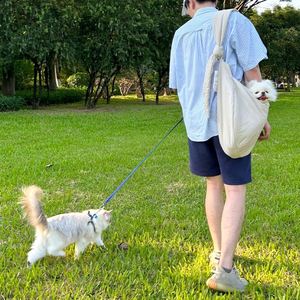 Sling réglable pour chien et chat Portable léger imperméable maille mains libres sac de poitrine anti-évasion pour petits animaux de compagnie 15kg marche quotidienne - Product Image 5