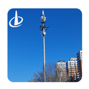 Thép mạ kẽm monopole cho 5g ăng-ten lò vi <span class=keywords><strong>s</strong></span>óng Viễn Thông đơn ống thông tin liên lạc điện thoại di động tín hiệu mast tháp phụ kiện - Product Image 3