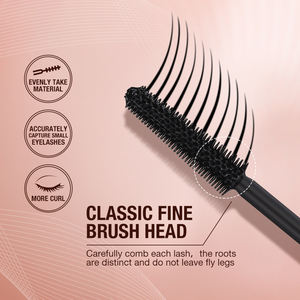 Máscara de Pestañas O.TWO.O, Resistente al Agua, Cruelty Free, Negra Natural, Fibra 3D, Volumen y Longitud, Secado Rápido - Product Image 3