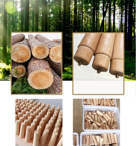 Pieds de meubles en bois massif de remplacement du milieu du siècle lit <span class=keywords><strong>fauteuil</strong></span> tabouret pieds armoire canapé jambes en bois - Product Image 6