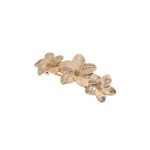 Pinzas para el Cabello con Flores Doradas de Aleación, Pasadores Florales Minimalistas de Lujo, Accesorios para el Cabello de Mujer para Uso Diario - Product Image 3