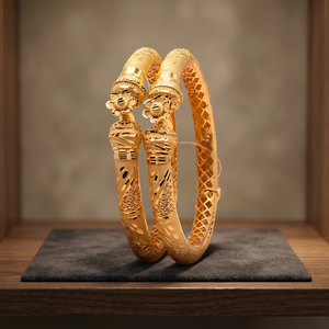 การออกแบบดอกไม้แบบดั้งเดิมเครื่องประดับแฟชั่นชุบทอง14K 18K 24K กำไลข้อมือสุดหรู - Product Image 3