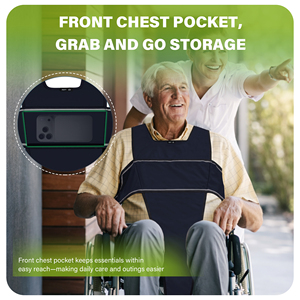 Arnés de Seguridad Ajustable de Tela Oxford, Ligero, Duradero y Suave, Cinturón de Protección Deportiva, Soporte Torácico para Silla de Ruedas para Adultos - Product Image 5