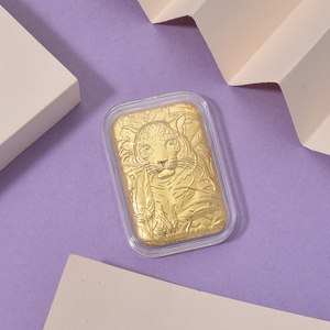 Hot bán tùy chỉnh Vàng Vàng Regal Tiger Emboss Tấm 10mg Vàng - Product Image 4