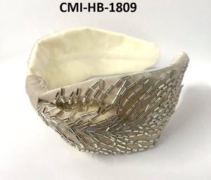 Luxury Designer Beaded Headband for Women High Quality Embroidered <b>Hairband</b> - Product Image 3