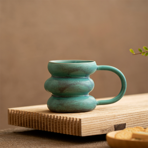 Mug à café <span class=keywords><strong>en</strong></span> céramique de forme de pneu rétro exquis, tasse à latte art vintage japonaise pour <span class=keywords><strong>couple</strong></span> - Product Image 4